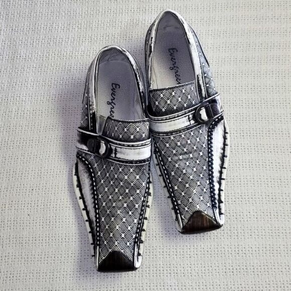 Evergreen Vintage Steampunk Halloween Costume Alligator Square Toe Sz 7‎ … - Picture 1 of 11